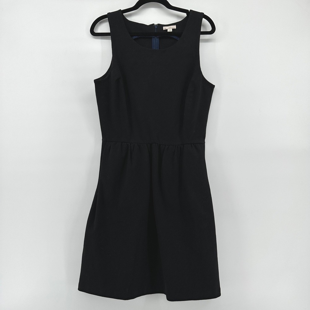 Gap Womens Sleeveless Fit and Flare True Black Knit Dress S 959675-00